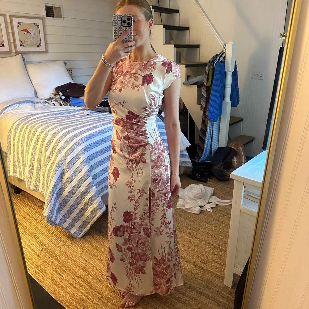 Reformation Birch Silk Dress Size 4